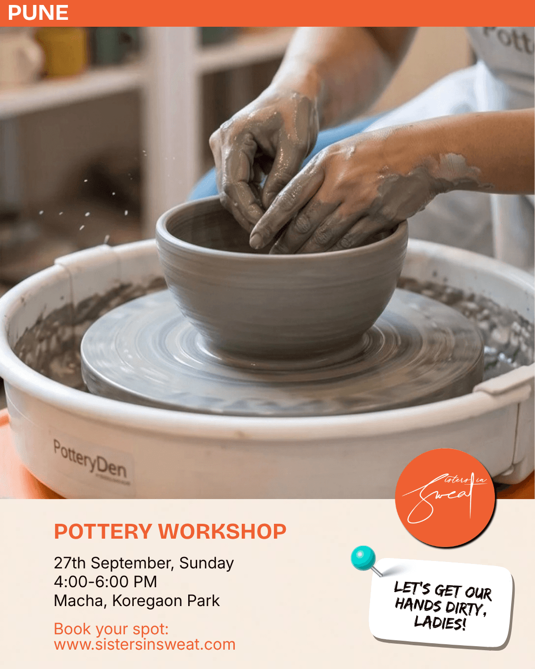 Pottery workshop at Matcha Brew & Bake, Pune